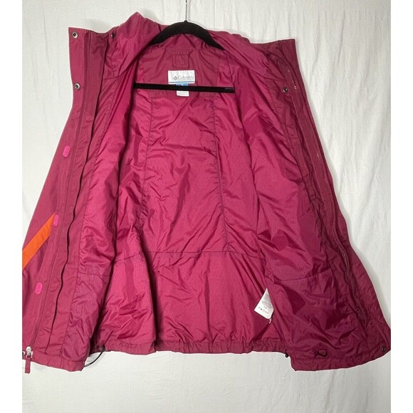 WOMEN COLUMBIA INTERCHANGE JACKET OUTER LINED SHELL OMNI SHIELD HOOD SKI RAIN L - Picture 3 of 16